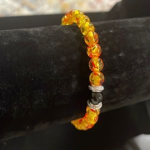 Genuine crystal stretch bracelet